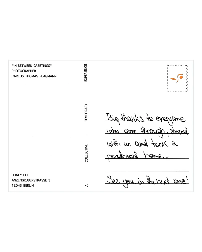 Thank-you postcard, Instagram recap
