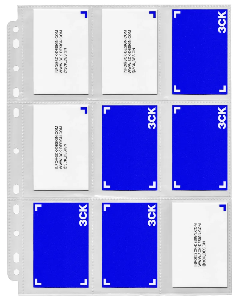 3CK business cards, printed and scanned